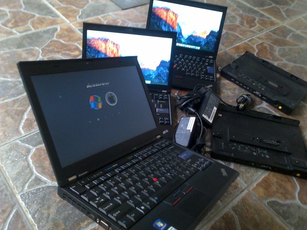 Jasa Modifikasi Install Hackintosh DualBooting Mac OSX Elcapitan : Yosemite + Windows 7 Professional Original Lenovo Thinkpad X220 i5 i7