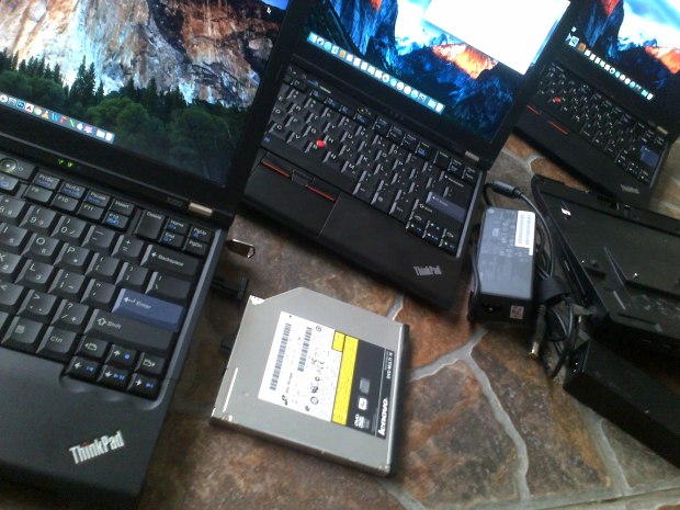 Jasa Modifikasi Install Hackintosh DualBooting Mac OSX Elcapitan : Yosemite + Windows 7 Professional Original Lenovo Thinkpad X220 Ultrabay DVD-RW