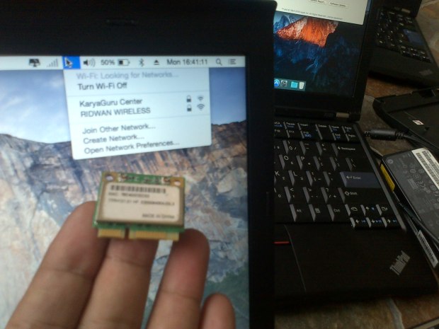 Jasa Modifikasi Install Hackintosh DualBooting Mac OSX Elcapitan : Yosemite + Windows 7 Professional Original Lenovo Thinkpad X220 Working WifiCard