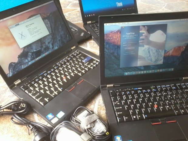 Jasa Install Lenovo Thinkpad T420 Hackintosh Mac OSX ElCapitan Yosemite & Windows 7 Camera Working
