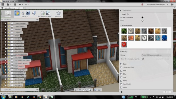 apply materials with autodesk fusion 360