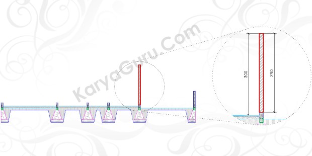 DINDING BELAKANG - Tutorial Belajar AutoCAD Gambar Kerja Potongan C-C Rumah Tinggal ShopDrawing Section