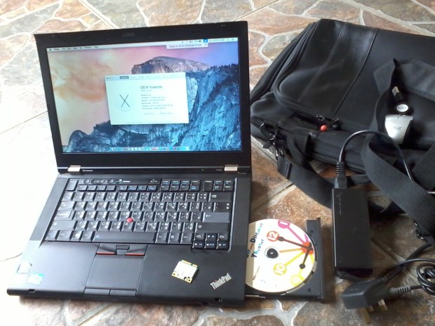 Jual Hackintosh DVD RW MacOSX Thinkpad T420 i7 4CPUs 2,8GHz