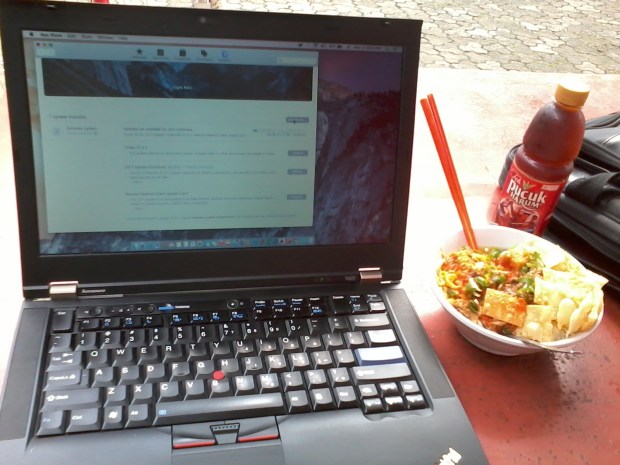 Update di appstore Hackintosh DualBooting MacOSX + Windows Lenovo Thinkpad T420 i7 4CPUs 2,8GHz DualVGA NVidia IntelHD