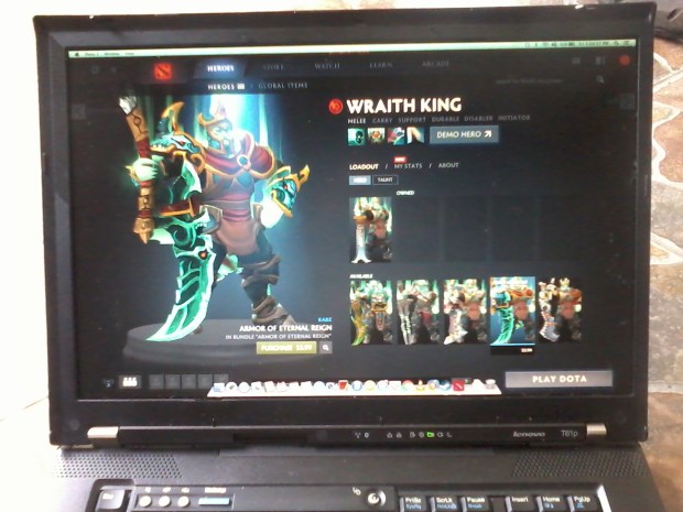 Games Dota2 OSX Mavericks di Laptop Lenovo Thinkpad T61p NVIDIA Quadro FX 570M