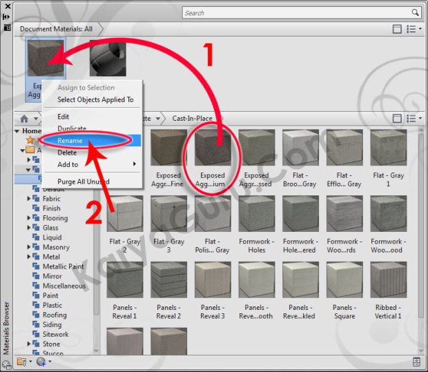 06-concrete-cast-in-place-exposed-aggregate-medium-rename-material-browser-tutorial-autocad