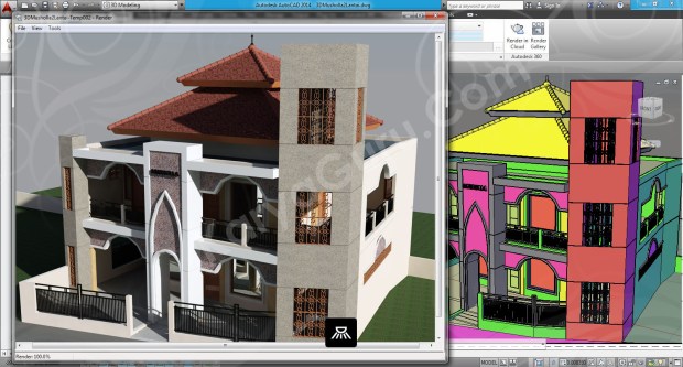 107-render-camera-3-layout-viewport-tutorial-autocad-3d