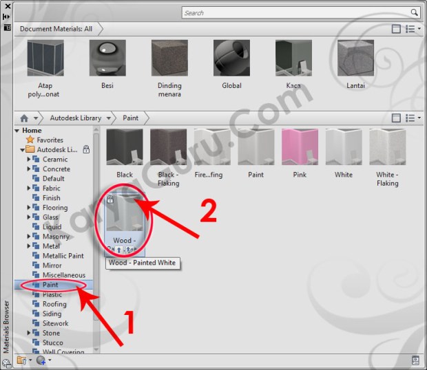 20-paint-wood-painted-white-material-browser-tutorial-autocad-3d