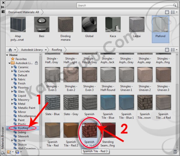 23-roofing-spanish-tile-red-3-material-browser-tutorial-autocad-3d
