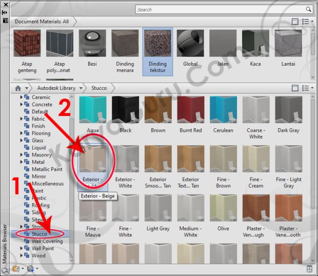 35-stucco-exterior-beige-material-browser-tutorial-autocad-3d