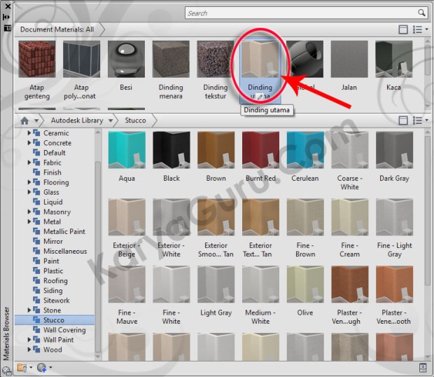 37-dinding-stucco-exterior-beige-material-browser-tutorial-autocad-3d