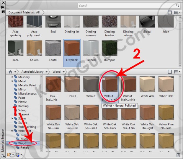 47-wood-walnut-natural-polished-material-browser-tutorial-autocad-3d