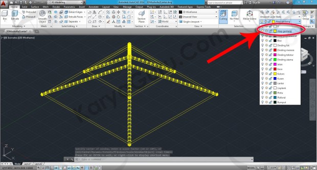 55-layers-atap-genteng-workspace-switching-3d-modeling-autocad-tutorial