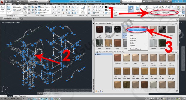 63-assign-to-selection-wall-paint-matte-white-material-browser-tutorial-autocad-3d