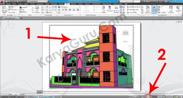89-lock-unlock-viewport-tutorial-autocad-3d