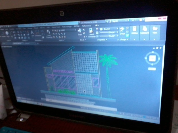 Materi Tampak Muka Depan Rumah Kursus Private AutoCAD di Jl. Panglima Polim Raya Kebayoran Baru Jakarta Selatan