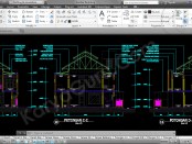 gambar-kerja-potongan-musholla-2-lantai-autocad