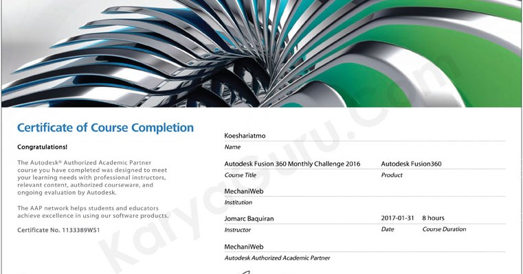 certificate-of-completion-autodesk-fusion360