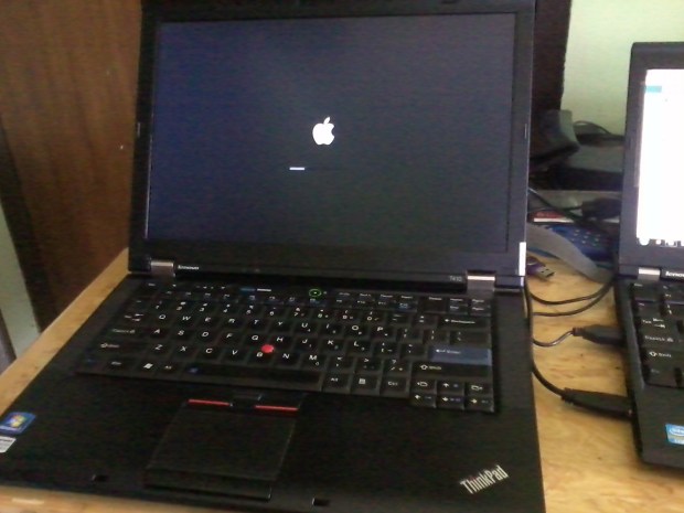 Apple Logo QuadBooting Hackintosh Yosemite Elcapitan Sierra Win7Pro di Lenovo Thinkpad T410