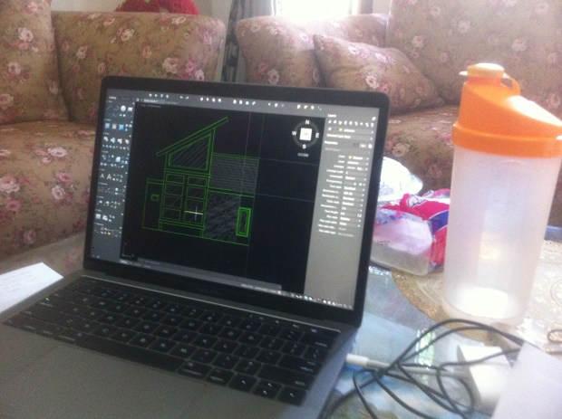 Hasil Latihan Tampak Kursus Private AutoCAD di Srengseng Sawah Jagakarsa Jakarta Selatan