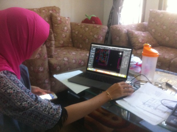 Latihan Gambar Denah Kursus Private AutoCAD for Mac di Srengseng Sawah Jagakarsa Jakarta Selatan