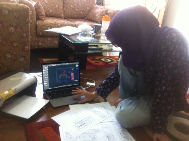 Latihan Gambar Potongan Kursus Private AutoCAD di Srengseng Sawah Jagakarsa Jakarta Selatan