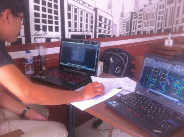 Materi Denah Kursus Private AutoCAD + Fusion360 di Syahaba Coffee Bogor