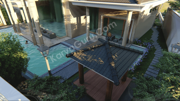 3D Rendering Modeling Animation Architecture Kolam Renang