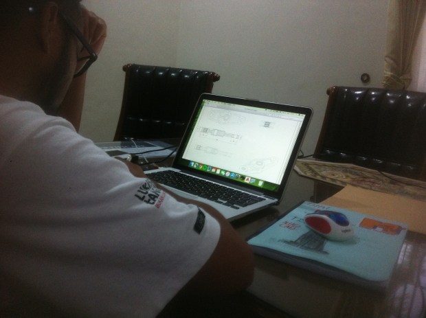 Peserta Latihan Printout Kursus Private AutoCAD di Komplek Arco Depok Sawangan JawaBarat