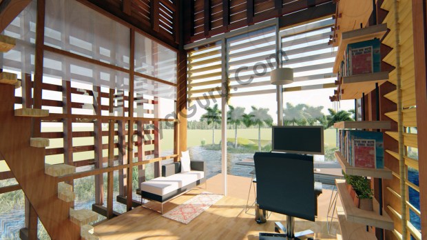 Render Realistic Photo Interior View2 - VOYAGEUR Personal Studio for Travel Blogger