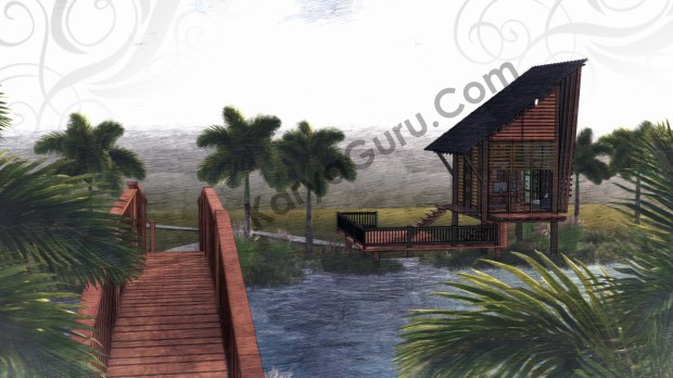 Render Sketch FrontLeft View - VOYAGEUR Personal Studio for Travel Blogger