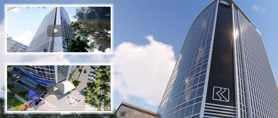 3D Animation Office Building Design