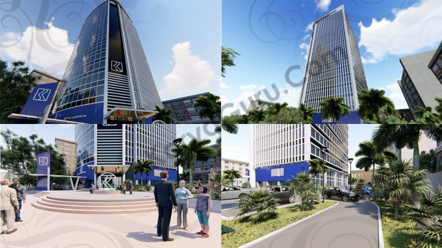 Klip 3D Animasi Desain Gedung BRI