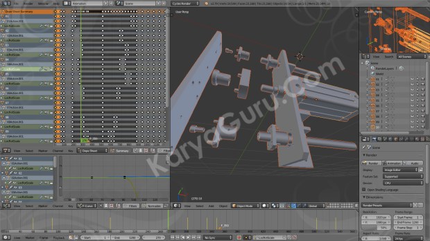 Obyek 3 Dimensi dan Animasi Perakitan Komponen Mekanikal Augmented Reality