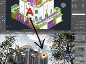 Import AutoCAD 3D Model File to Blender
