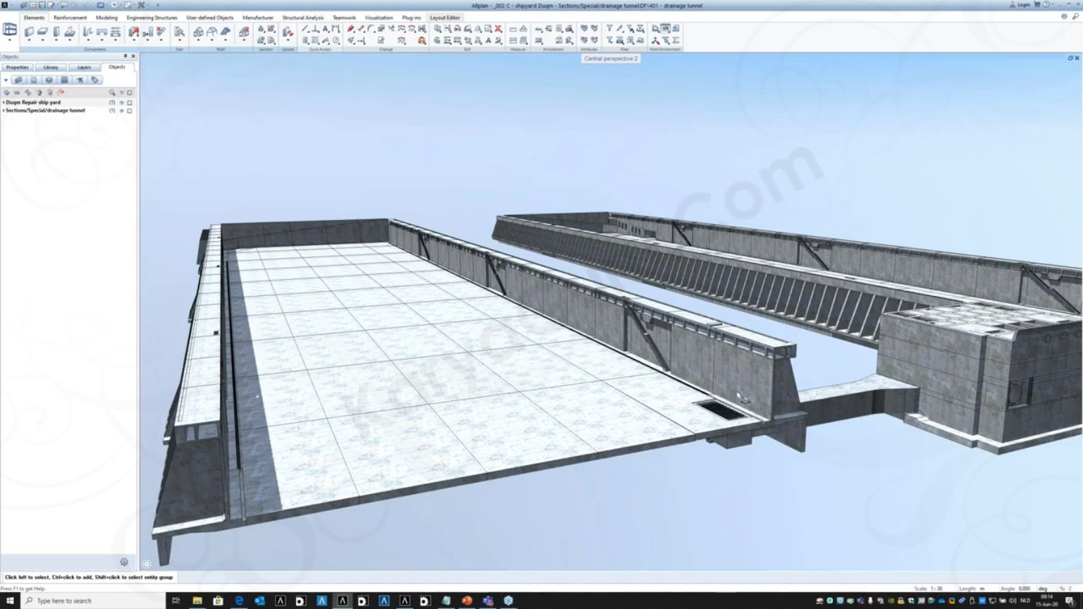 Allplan Engineering sebagai software BIM proyek infrastruktur