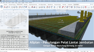 Tutorial Allplan Penulangan Pelat Lantai Jembatan