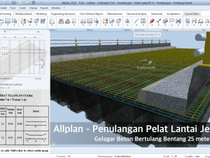 Tutorial Allplan Penulangan Pelat Lantai Jembatan