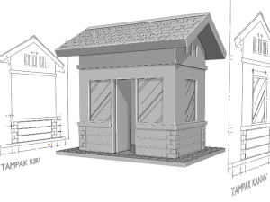 download buku ebook pdf autocad gratis untuk pemula tampak samping pos jaga